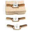 3x Old Tiny Brass Spokeshaves (USA) - OldTools.co.uk
