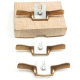 3x Old Tiny Brass Spokeshaves (USA) - OldTools.co.uk