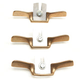 3x Old Tiny Brass Spokeshaves (USA) - OldTools.co.uk