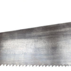 Old Disston Philadelphia Rip Saw with Advertising – 28" (Beech) - OldTools.co.uk