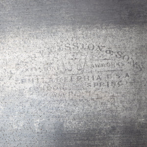 Old Disston Philadelphia Rip Saw with Advertising – 28" (Beech) - OldTools.co.uk