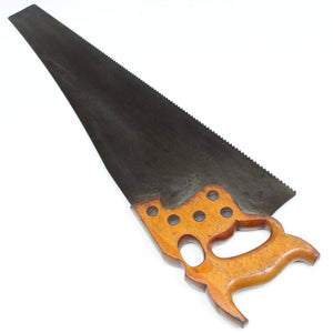Old Disston Philadelphia Thumbhole Rip Saw No. D8 – 26" - 5 1/2tpi (Beech) - OldTools.co.uk