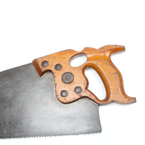 Old Disston Philadelphia Thumbhole Rip Saw No. D8 – 26" - 5 1/2tpi (Beech) - OldTools.co.uk