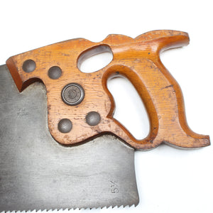 Old Disston Philadelphia Thumbhole Rip Saw No. D8 – 26" - 5 1/2tpi (Beech) - OldTools.co.uk