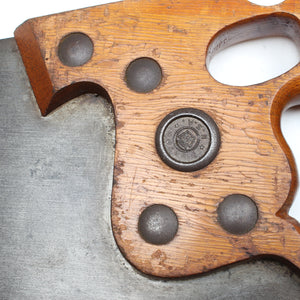 Old Disston Philadelphia Thumbhole Rip Saw No. D8 – 26" - 5 1/2tpi (Beech) - OldTools.co.uk