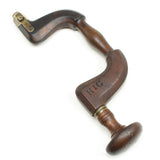 Old Wooden Button Brace (Beech) - OldTools.co.uk