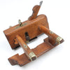 Old Wooden Plough Plane + 8 Cutters (Beech) - OldTools.co.uk