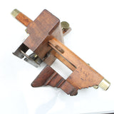 Old Wooden Plough Plane + 8 Cutters (Beech) - OldTools.co.uk