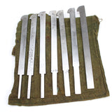 Old Wooden Plough Plane + 8 Cutters (Beech) - OldTools.co.uk