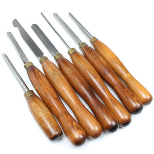 SOLD - 7x Old Crown Woodturning Tools - UK ONLY