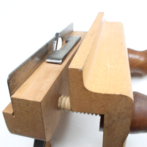 Old 'Jack' Wooden Plough Plane + 3 Cutters (Beech)
