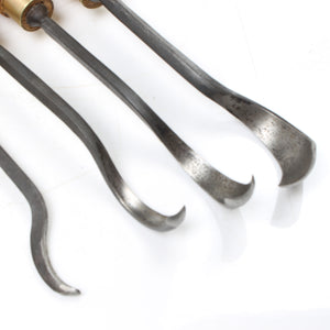 4x Addis Deep Spoon Wood Carving Gouges (Beech)
