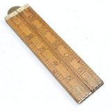 Old Rabone Folding Rule - No. 1380 (Boxwood) - OldTools.co.uk