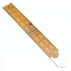 Old Rabone Folding Rule - No. 1380 (Boxwood) - OldTools.co.uk