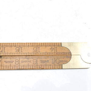 Old Rabone Folding Rule - No. 1380 (Boxwood) - OldTools.co.uk