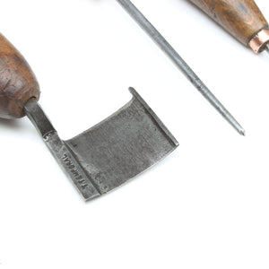 4x Old Leather-Workers Tools