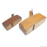 Old Wooden Jack Plane and 2x Wooden Smoother Planes (Beech) - OldTools.co.uk