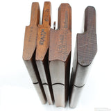 4x Wooden Hollow and Round Planes (Beech) - OldTools.co.uk