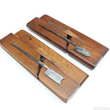4x Wooden Hollow and Round Planes (Beech) - OldTools.co.uk