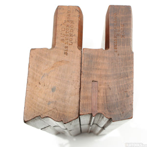 2x Old Buck Wooden Ogee Planes (Beech)