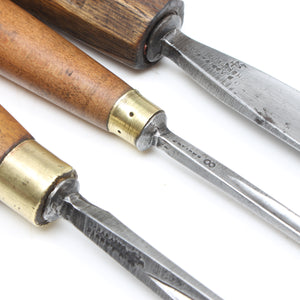 3x Addis Woodcarving Tools (Ash, Beech, Boxwood) - OldTools.co.uk
