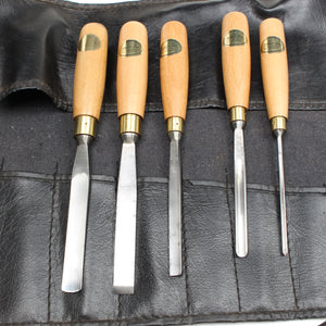 Ashley Iles Wood Carving Tool Set (Beech) - OldTools.co.uk