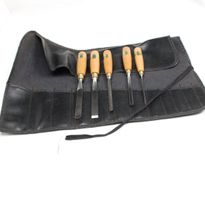 Ashley Iles Wood Carving Tool Set (Beech) - OldTools.co.uk