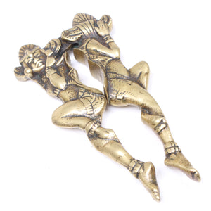 SOLD - Old Brass Tribal Nutcrackers