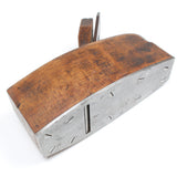 Old Steel Soled Wooden Smoothing Plane (Beech) - OldTools.co.uk