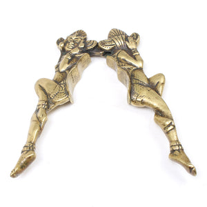 SOLD - Old Brass Tribal Nutcrackers