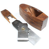Old Steel Soled Wooden Smoothing Plane (Beech) - OldTools.co.uk