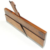 Old Steel Soled Wooden Hollow Plane (Beech) - OldTools.co.uk