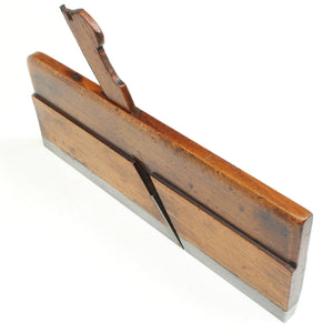 Old Steel Soled Wooden Hollow Plane (Beech) - OldTools.co.uk