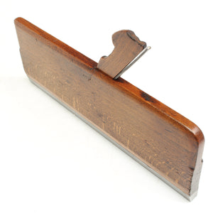 Old Steel Soled Wooden Hollow Plane (Beech) - OldTools.co.uk