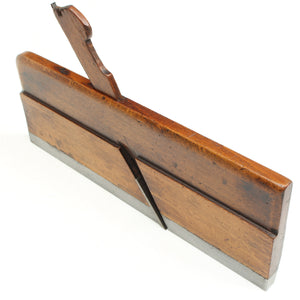 Old Steel Soled Wooden Hollow Plane (Beech) - OldTools.co.uk