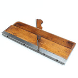 Old Steel Soled Wooden Hollow Plane (Beech) - OldTools.co.uk