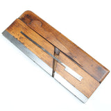 Old Steel Soled Wooden Hollow Plane (Beech) - OldTools.co.uk