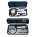 2x Moore and Wright Micrometers 0-25mm, 0-1in - OldTools.co.uk