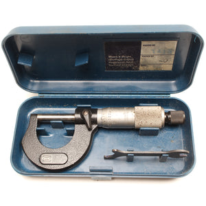 2x Moore and Wright Micrometers 0-25mm, 0-1in - OldTools.co.uk
