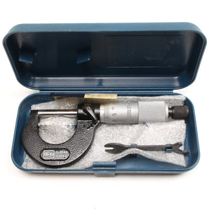 2x Moore and Wright Micrometers 0-25mm, 0-1in - OldTools.co.uk