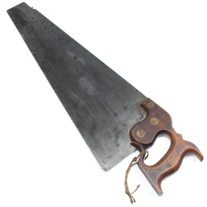 Old Drabble & Sanderson (Sheffield) Hand Saw - 22” - 8tpi (Beech) - OldTools.co.uk