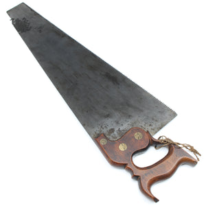 Old Drabble & Sanderson (Sheffield) Hand Saw - 22” - 8tpi (Beech) - OldTools.co.uk