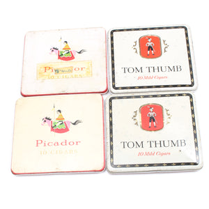 7x Old Tobacco Tins / Cigar Tins - OldTools.co.uk