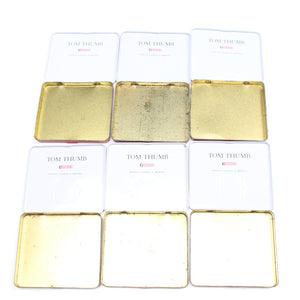 10x Old Small 'Tom Thumb' Cigar Tins - OldTools.co.uk