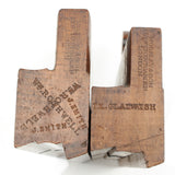2x Old Moseley (Covent Garden) Wooden Planes - Ovolo - 5/8" (Beech) - OldTools.co.uk