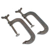2x Old Ward & Payne G-Clamps - 6" - OldTools.co.uk