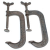 2x Old Ward & Payne G-Clamps - 6" - OldTools.co.uk