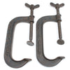 2x Old Ward & Payne G-Clamps - 6" - OldTools.co.uk