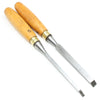 2x Old Marples Sash Mortice Chisels – 1/4", 1/2" (Boxwood) - OldTools.co.uk