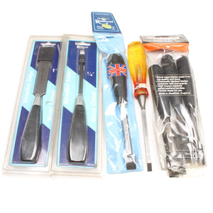 7x Vintage Woodwork Chisels